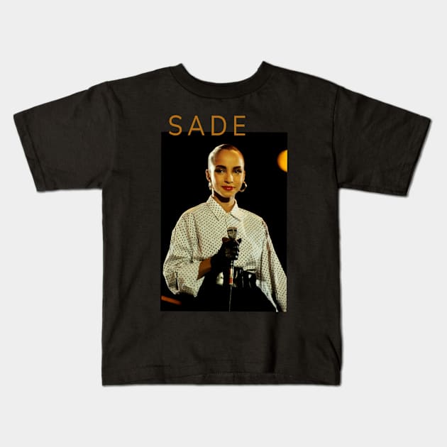 Sade Adu Vintage Kids T-Shirt by Garza Arcane